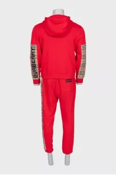 Men's tracksuit with printed stripes