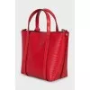 Red leather mini bag