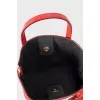 Red leather mini bag