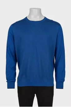 Men's loose cashmere and silk jumper