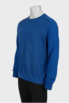 Men's loose cashmere and silk jumper