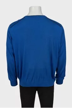 Men's loose cashmere and silk jumper