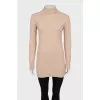 Long beige sweater