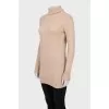 Long beige sweater