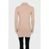 Long beige sweater