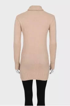 Long beige sweater