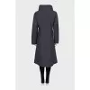 Gray coat with a zipper
