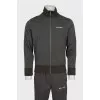 Men's green tracksuit with stripes