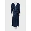 Blue dress with ties
