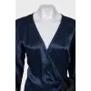 Blue dress with ties