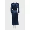 Blue dress with ties