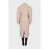 Single-breasted beige coat