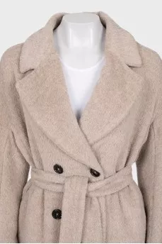 Alpaca and wool coat