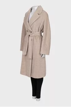 Alpaca and wool coat