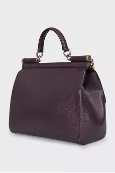 Sicily satchel bag in purple