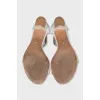 White leather sandals