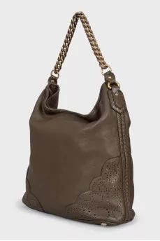 Brown hobo with perforations