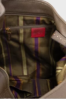 Brown hobo with perforations