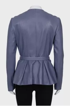Blue lambskin jacket