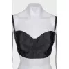 Corset bustier with straps