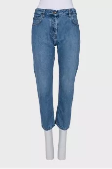 Джинсы на пуговицах slim fit