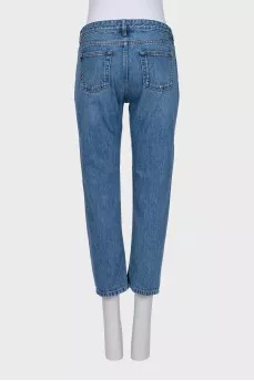 Джинсы на пуговицах slim fit
