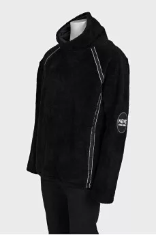 Men's anorak with a high collar