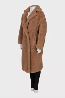 Brown teddy coat