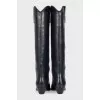 Denvee leather Cossack boots with tag