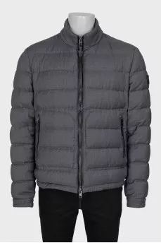 Men's gray wool jacket