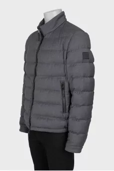 Men's gray wool jacket
