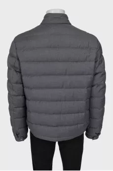 Men's gray wool jacket
