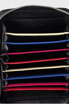 Leather cardholder with pendants