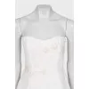White jumpsuit with a corset