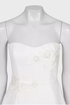 White jumpsuit with a corset
