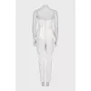 White jumpsuit with a corset