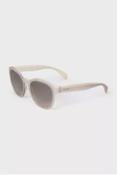 Бежеві сонцезахисні окуляри wayfarer
