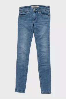 Blue skinny jeans