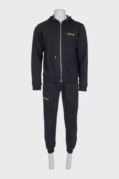 Men's black tracksuit