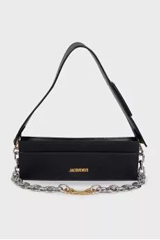 Le Ciuciu black leather bag
