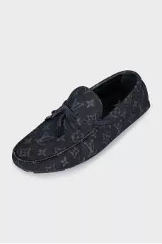 Мужские мокасины с фирменной монограммой