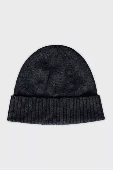 Wool hat with embroidery