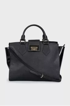 Vintage black leather bag