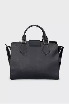 Vintage black leather bag