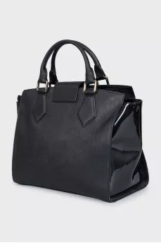 Vintage black leather bag