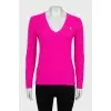 Pink wool and cashmere pullover