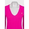 Pink wool and cashmere pullover