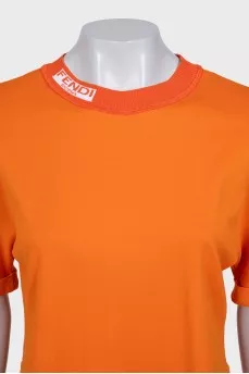 Orange suit with a long T-shirt