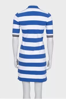 Striped button-down dress