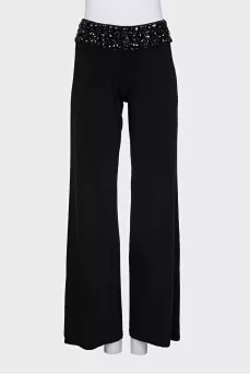 Beach suit with a top and trousers